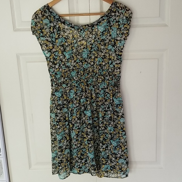 Zara Basic scoop neck floral dress xs - Picture 2 of 8